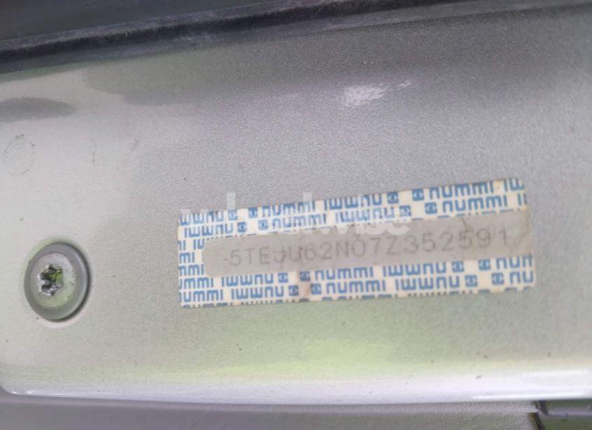 Photo 9 of 2007 Toyota Tacoma PRERUNNER V6 (VIN 5TEJU62N07Z352591)