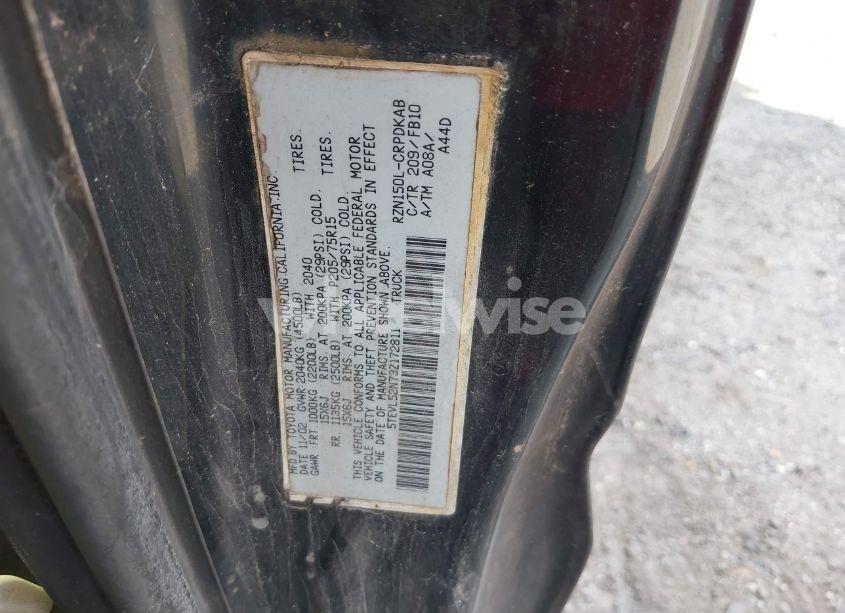 Photo 9 of 2003 Toyota Tacoma N/A (VIN 5TEVL52N73Z172811)