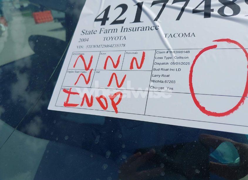 Photo 7 of 2004 Toyota Tacoma XTRACAB (VIN 5TEWM72N64Z353798)