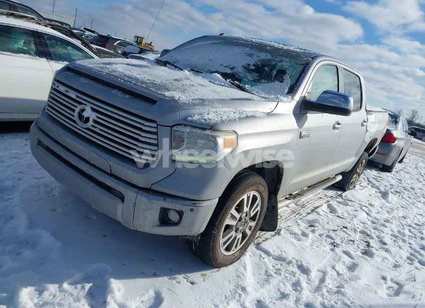 Photo 2 of 2014 Toyota Tundra PLATINUM 5.7L V8 (VIN 5TFAW5F19EX376789)