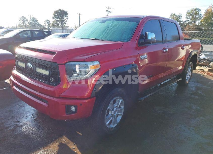 Photo 2 of 2021 Toyota Tundra PLATINUM (VIN 5TFAY5F10MX989943)