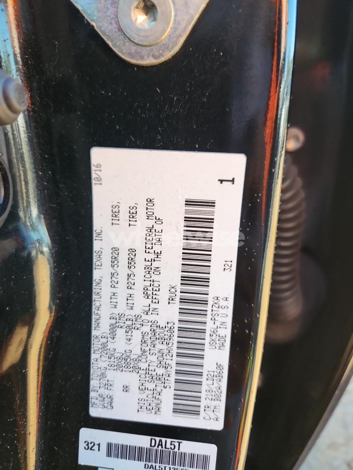 Photo 12 of 2017 TOYOTA TUNDRA CREWMAX 1794 (VIN 5TFAY5F12HX596063)