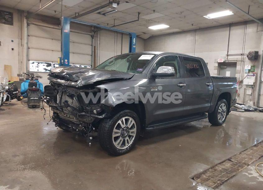 Photo 2 of 2021 Toyota Tundra PLATINUM (VIN 5TFAY5F14MX959487)