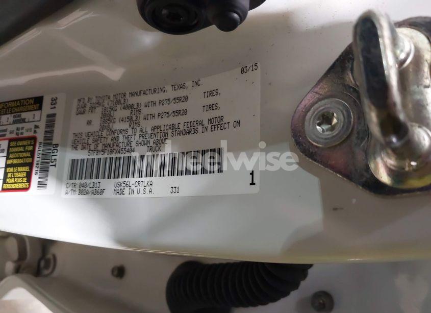 Photo 9 of 2015 Toyota Tundra LIMITED 5.7L V8 (VIN 5TFBY5F18FX455404)