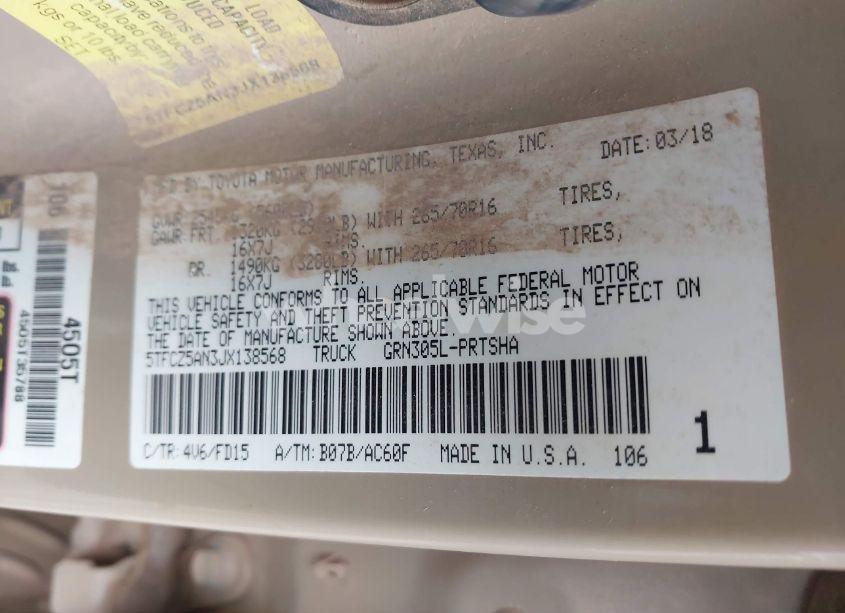 Photo 9 of 2018 Toyota Tacoma TRD OFF ROAD (VIN 5TFCZ5AN3JX138568)