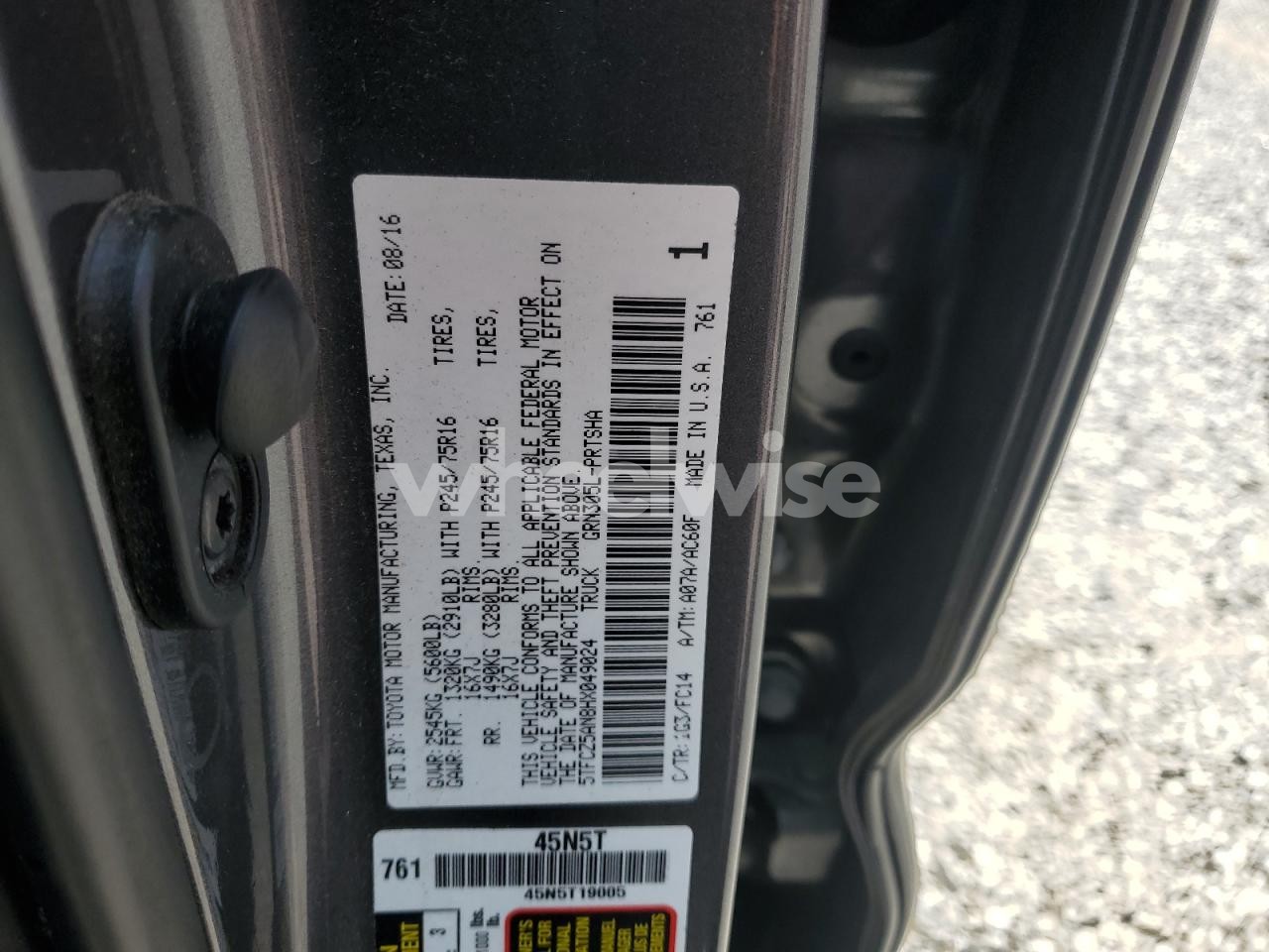 Photo 12 of 2017 TOYOTA TACOMA DOUBLE CAB (VIN 5TFCZ5AN8HX049024)