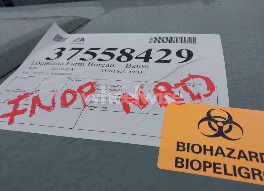 Photo 15 of 2021 Toyota Tundra TRD PRO (VIN 5TFDY5F10MX006224)