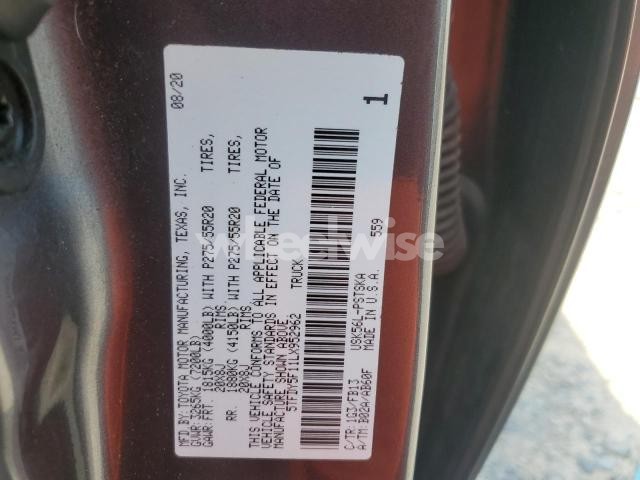 Photo 13 of 2020 TOYOTA TUNDRA CREWMAX SR5 (VIN 5TFDY5F11LX952962)