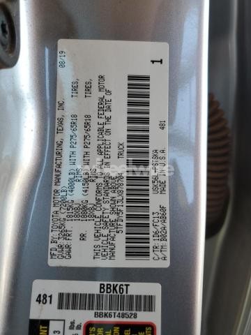Photo 8 of 2020 TOYOTA TUNDRA CREWMAX SR5 (VIN 5TFDY5F13LX878704)