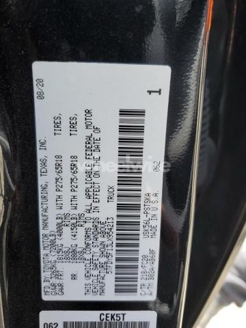 Photo 7 of 2020 TOYOTA TUNDRA CREWMAX SR5 (VIN 5TFDY5F13LX954213)