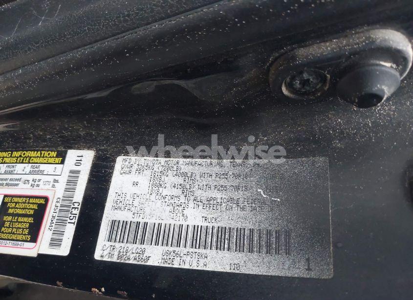 Photo 9 of 2020 Toyota Tundra SR5 (VIN 5TFDY5F16LX942170)