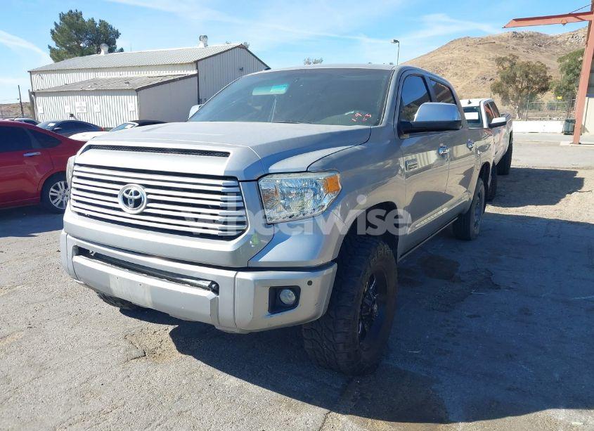 Photo 2 of 2014 Toyota Tundra PLATINUM 5.7L V8 (VIN 5TFGY5F18EX153986)