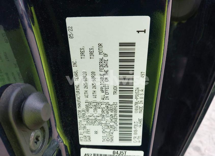 Photo 9 of 2022 Toyota Tundra SR5 (VIN 5TFLA5AB3NX009183)