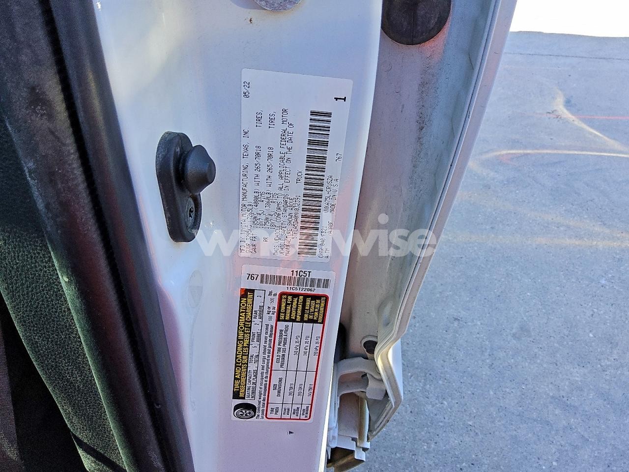 Photo 13 of 2022 TOYOTA TUNDRA DOUBLE CAB SR (VIN 5TFLA5DA0NX032391)