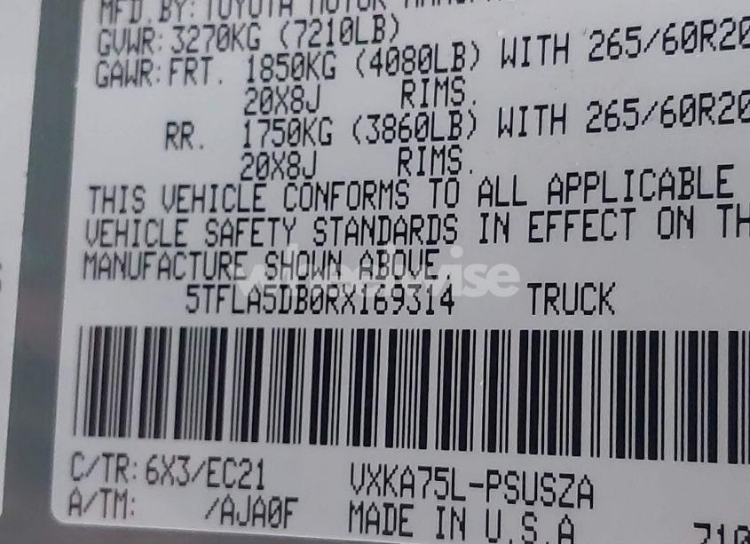 Photo 9 of 2024 Toyota Tundra SR5 (VIN 5TFLA5DB0RX169314)