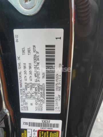 Photo 5 of 2022 TOYOTA TUNDRA CREWMAX SR (VIN 5TFLA5DB4NX028319)