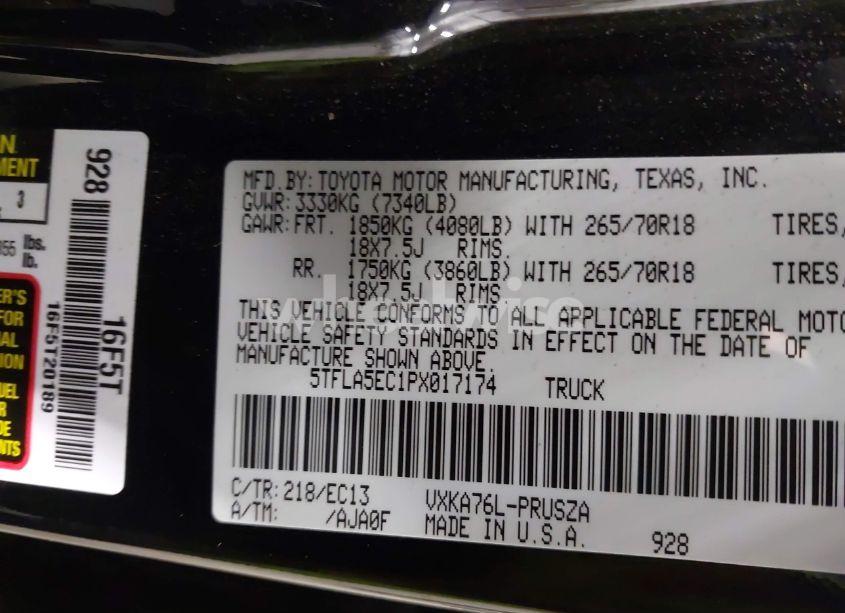 Photo 9 of 2023 Toyota Tundra CREWMAX SR5 (VIN 5TFLA5EC1PX017174)