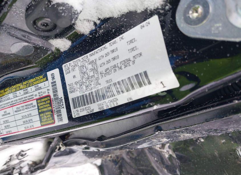 Photo 9 of 2024 Toyota Tundra SR5 (VIN 5TFLA5GD6RX003375)