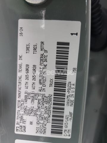 Photo 8 of 2025 TOYOTA TUNDRA CREWMAX PLATINUM (VIN 5TFNA5DB9SX250892)