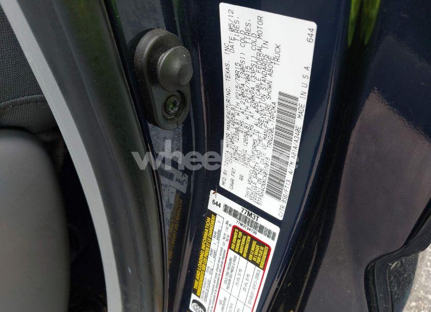 Photo 9 of 2012 Toyota Tacoma (VIN 5TFNX4CNXCX015018)