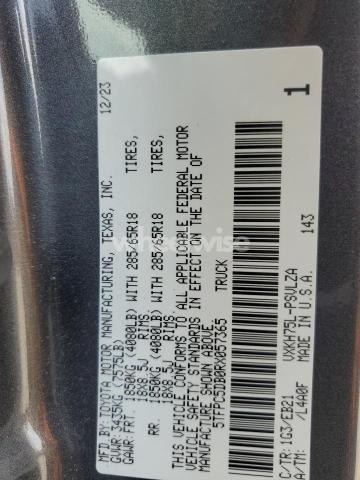 Photo 10 of 2024 TOYOTA TUNDRA CREWMAX LIMITED (VIN 5TFPC5DB0RX057365)