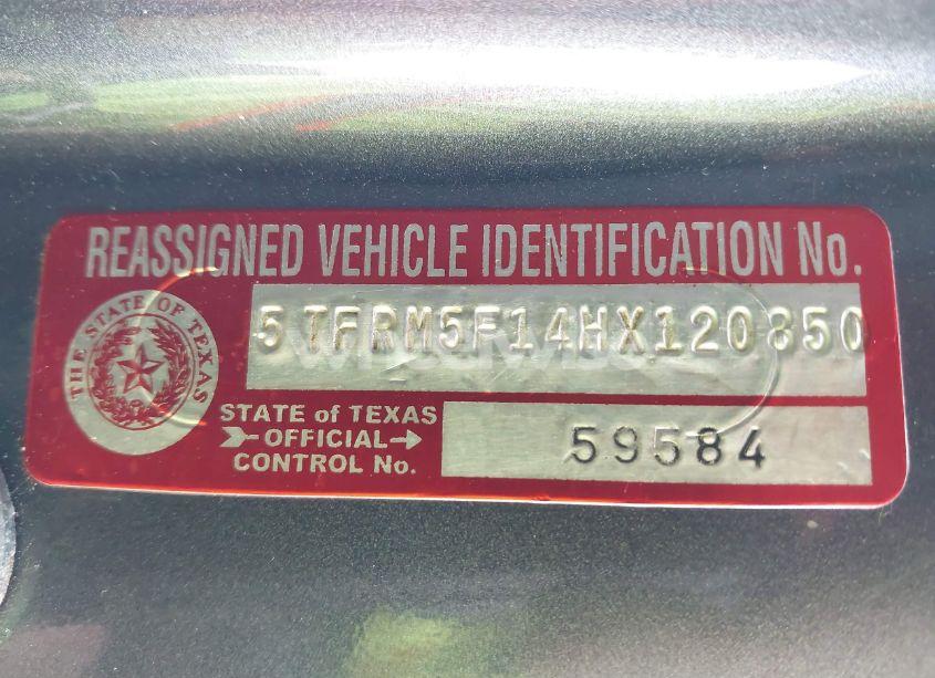 Photo 9 of 2017 Toyota Tundra SR5 4.6L V8 (VIN 5TFRM5F14HX120850)