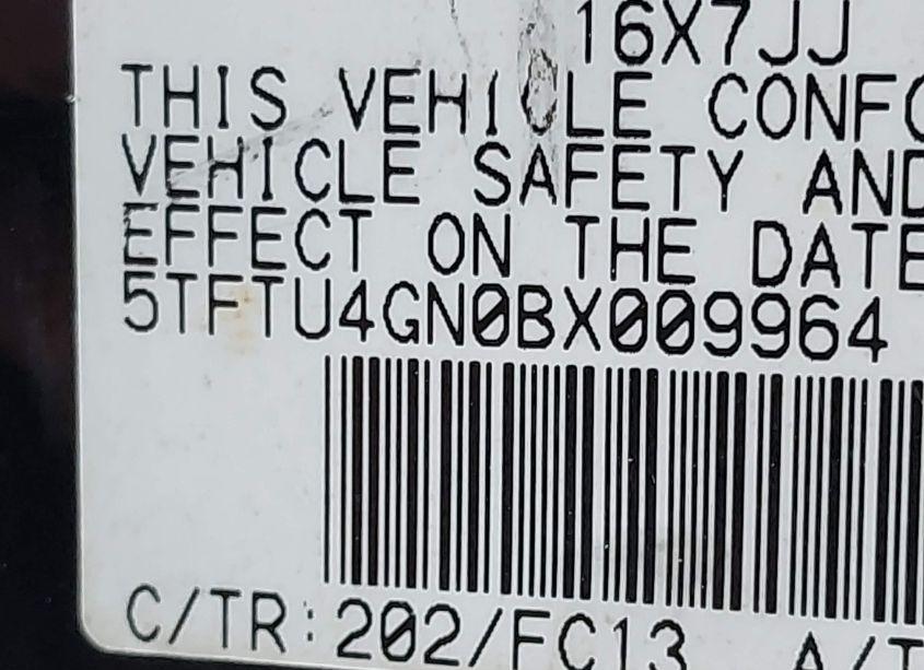 Photo 9 of 2011 Toyota Tacoma PRERUNNER ACCESS CAB (VIN 5TFTU4GN0BX009964)