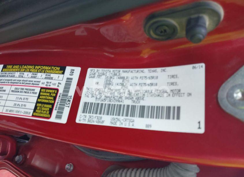 Photo 9 of 2014 Toyota Tundra SR5 5.7L V8 (VIN 5TFUW5F18EX399641)