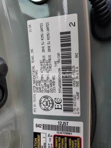 Photo 8 of 2025 TOYOTA TUNDRA CREWMAX LIMITED (VIN 5TFWA5DB8SX264786)