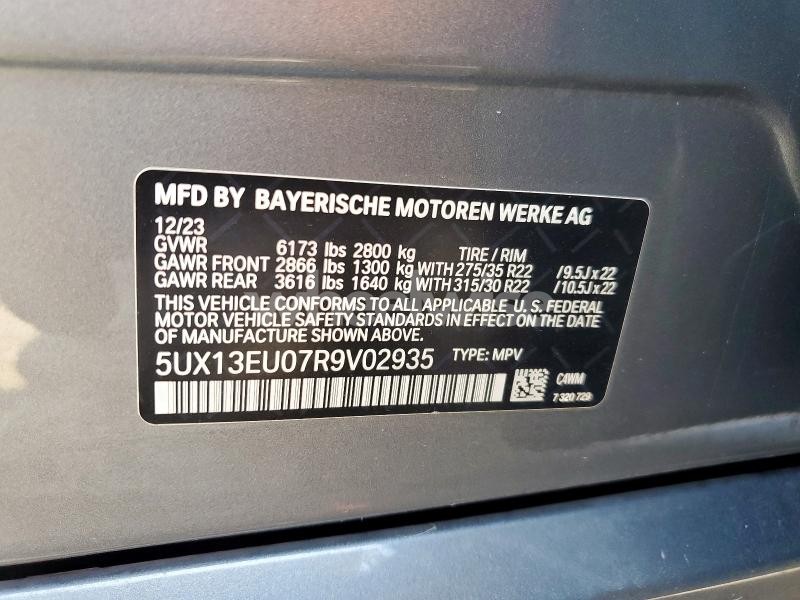 Photo 2 of 2024 BMW X5 SDRIVE 40I (VIN 5UX13EU07R9V02935)