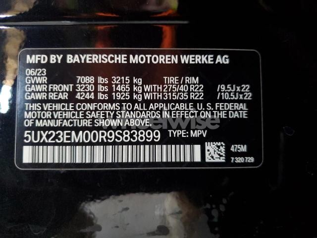 Photo 12 of 2024 BMW X7 XDRIVE40I (VIN 5UX23EM00R9S83899)