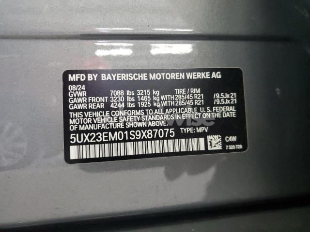 Photo 10 of 2025 BMW X7 XDRIVE40I (VIN 5UX23EM01S9X87075)