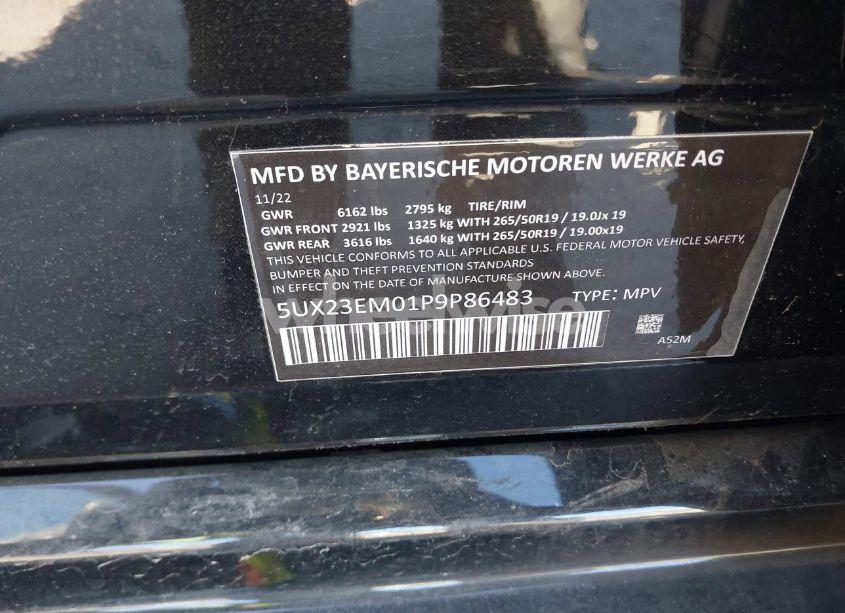 Photo 9 of 2023 Bmw X7 XDRIVE40I (VIN 5UX23EM04P9P86560)