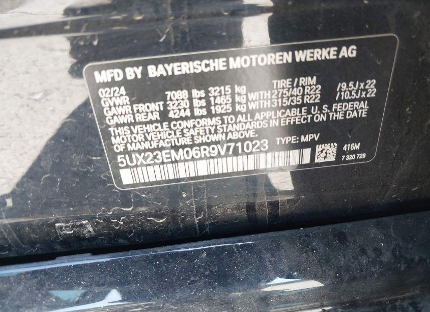 Photo 9 of 2024 Bmw X7 XDRIVE40I (VIN 5UX23EM06R9V71023)