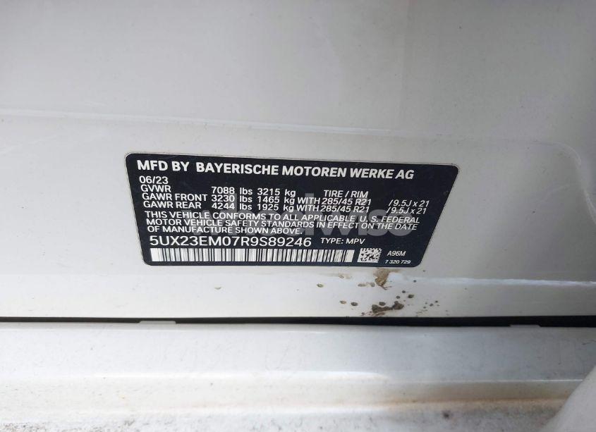 Photo 9 of 2024 Bmw X7 XDRIVE40I (VIN 5UX23EM07R9S89246)