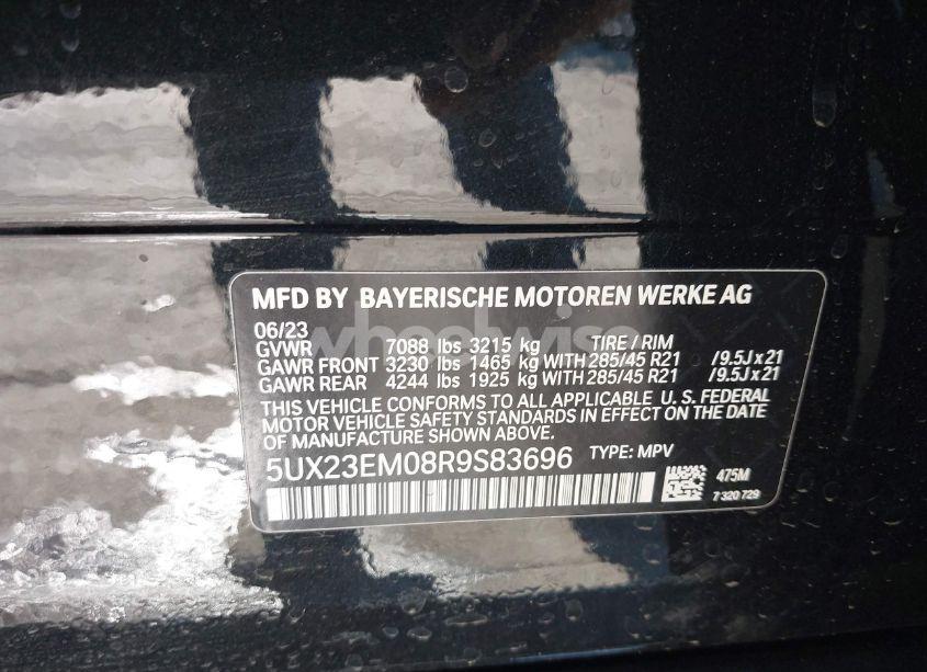 Photo 9 of 2024 Bmw X7 XDRIVE40I (VIN 5UX23EM08R9S83696)