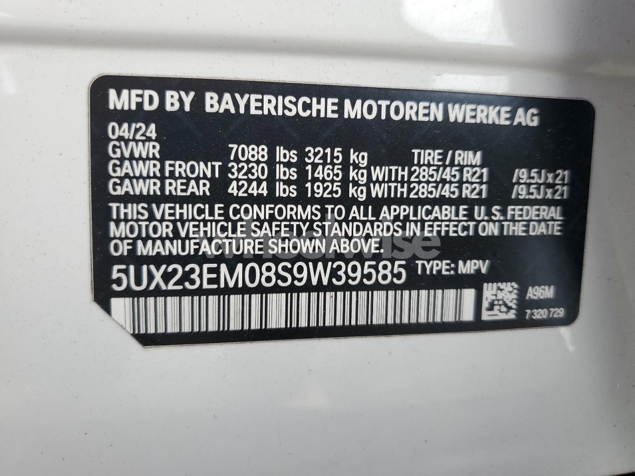 Photo 14 of 2025 BMW X7 XDRIVE40I (VIN 5UX23EM08S9W39585)