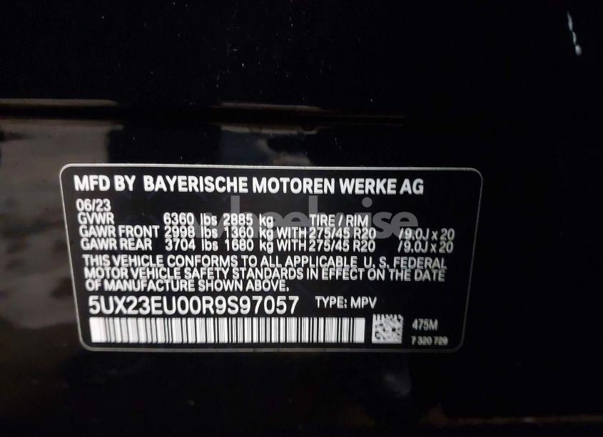 Photo 9 of 2024 Bmw X5 XDRIVE40I (VIN 5UX23EU00R9S97057)