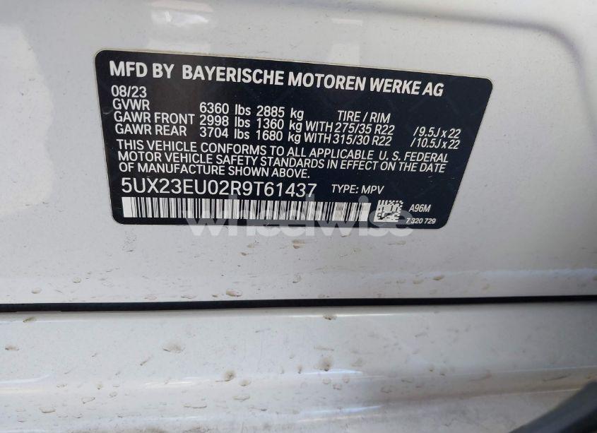 Photo 9 of 2024 Bmw X5 XDRIVE40I (VIN 5UX23EU02R9T61437)