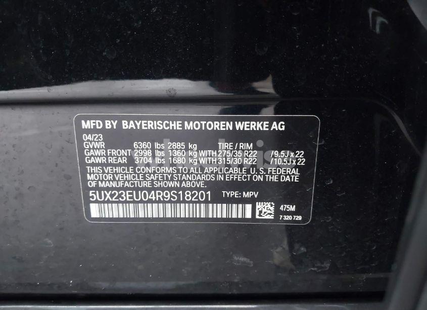 Photo 9 of 2024 Bmw X5 XDRIVE40I (VIN 5UX23EU04R9S18201)