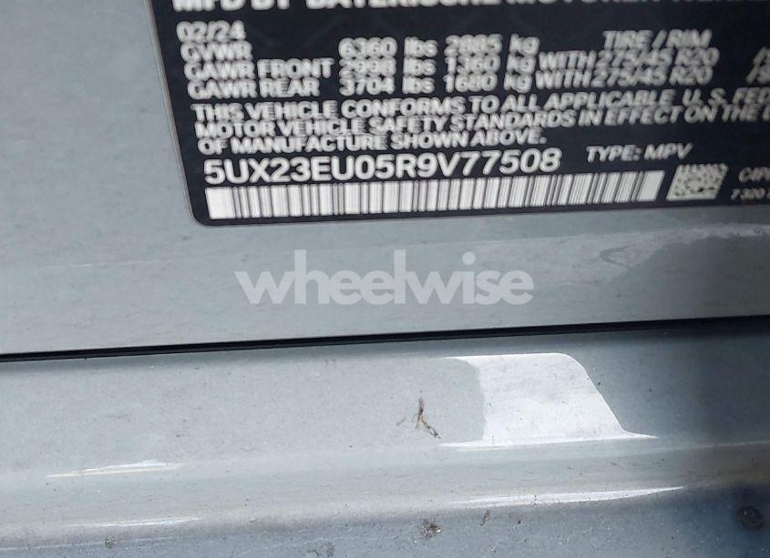 Photo 9 of 2024 Bmw X5 XDRIVE40I (VIN 5UX23EU05R9V77508)