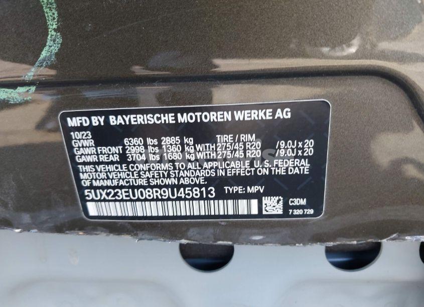 Photo 9 of 2024 Bmw X5 XDRIVE40I (VIN 5UX23EU08R9U45813)