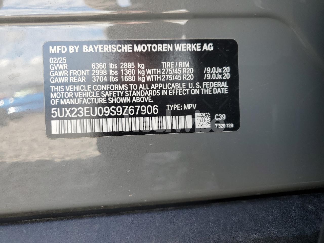 Photo 14 of 2025 BMW X5 XDRIVE40I (VIN 5UX23EU09S9Z67906)