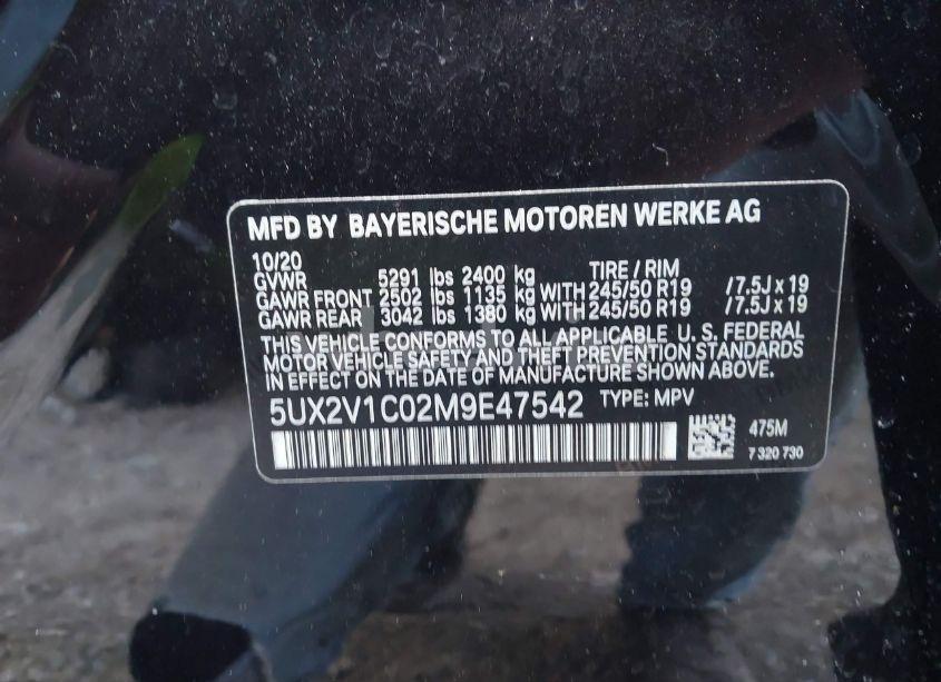 Photo 9 of 2021 Bmw X4 XDRIVE30I (VIN 5UX2V1C02M9E47542)