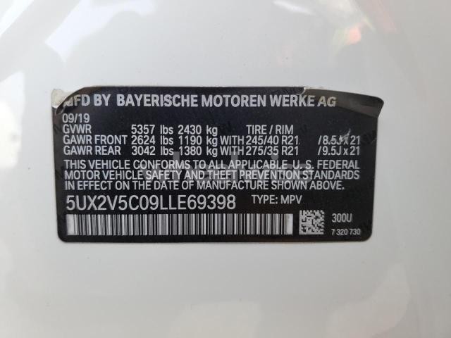 Photo 11 of 2020 BMW X4 XDRIVEM40I (VIN 5UX2V5C09LLE69398)