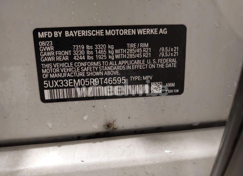 Photo 9 of 2024 Bmw X7 M60I (VIN 5UX33EM05R9T46595)