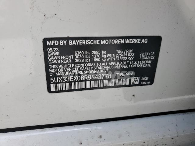 Photo 4 of 2024 BMW X6 XDRIVE40I (VIN 5UX33EX08R9S43778)