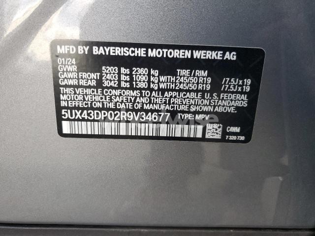 Photo 12 of 2024 BMW X3 SDRIVE30I (VIN 5UX43DP02R9V34677)