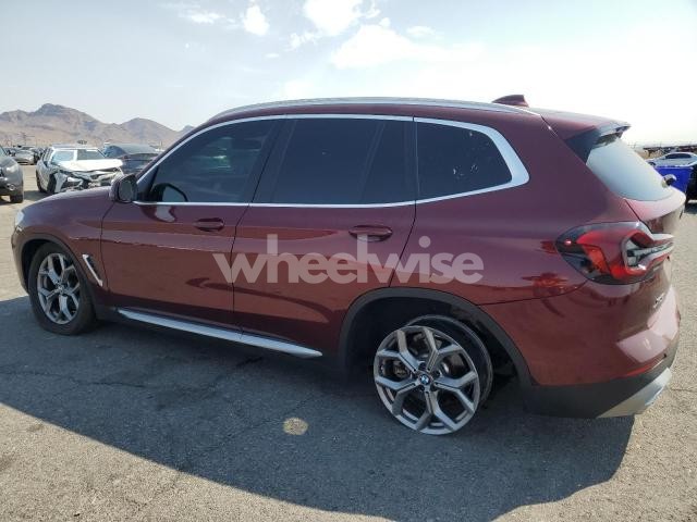 Photo 3 of 2022 BMW X3 SDRIVE30I (VIN 5UX43DP03N9L20873)