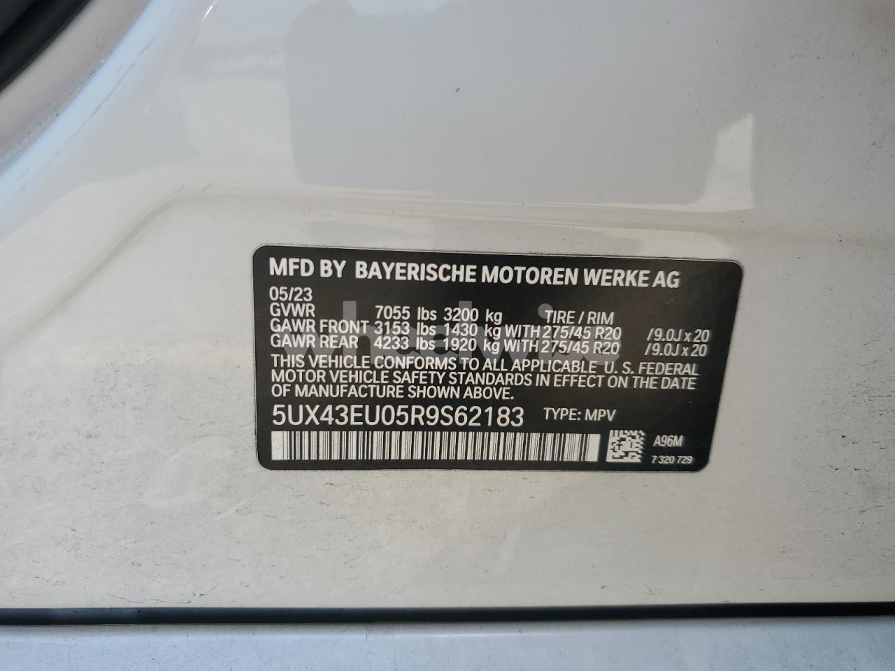 Photo 13 of 2024 BMW X5 XDRIVE50E (VIN 5UX43EU05R9S62183)